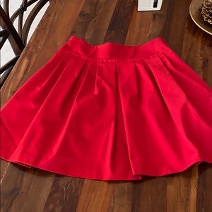Red skirt